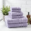 Size: 6-Piece Bath Towel Set, Actual Color: Iris Whisper