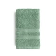thumbnail interactive-video image 1 of Mainstays Performance Cotton Hand Towel, Super Soft Quick Dry Fade Resistant, Solid Green Sage, 1 of 7