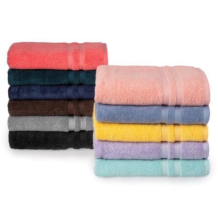 Mainstays Performance Solid Hand Towel, 16" x 26", Rich Black