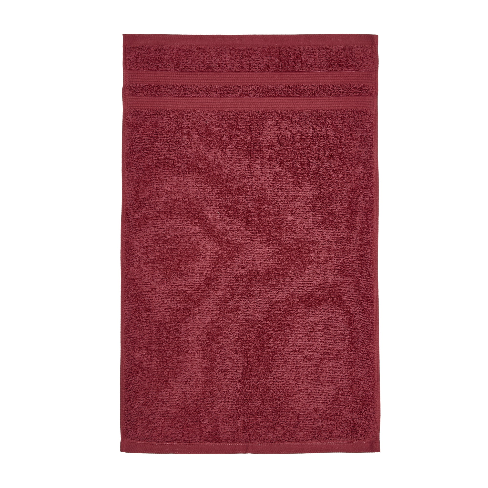 Mainstays Performance Solid Hand Towel, 26" x 16", Red Sedona