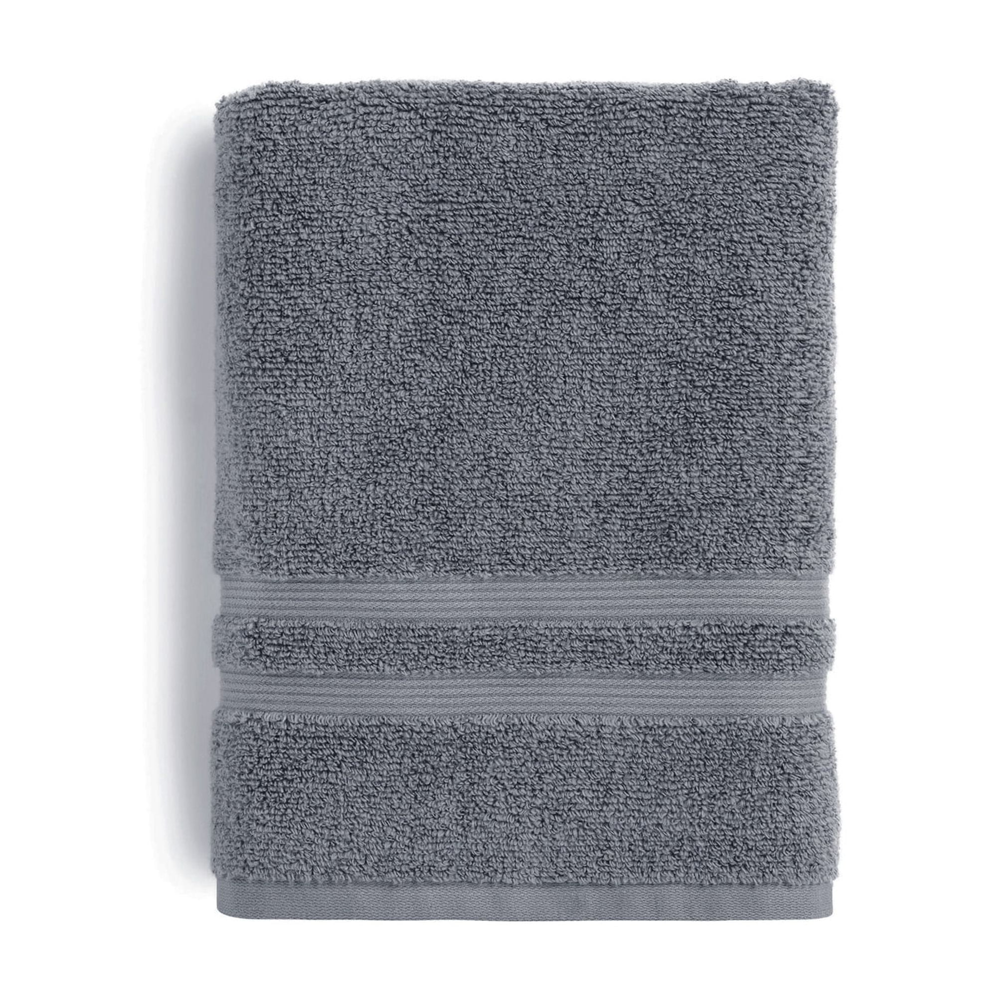 Mainstays Performance Solid Hand Towel, 26" x 16", Grey
