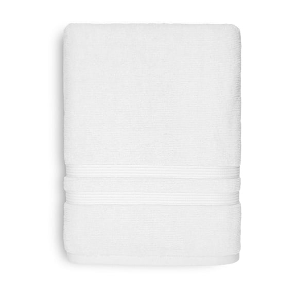 Mainstays Performance Cotton Hand Towel, Super Soft Quick Dry Fade Resistant, Solid White