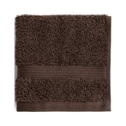 Mainstays Performance Cotton Washcloth, Super Soft Quick Dry Fade Resistant, Solid Brown