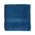 thumbnail image 1 of Mainstays Performance Cotton Washcloth, Super Soft Quick Dry Fade Resistant, Solid Navy, 1 of 5