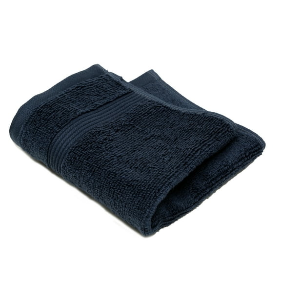 Mainstays Performance Solid Washcloth, 12" x 12", Washed Indigo