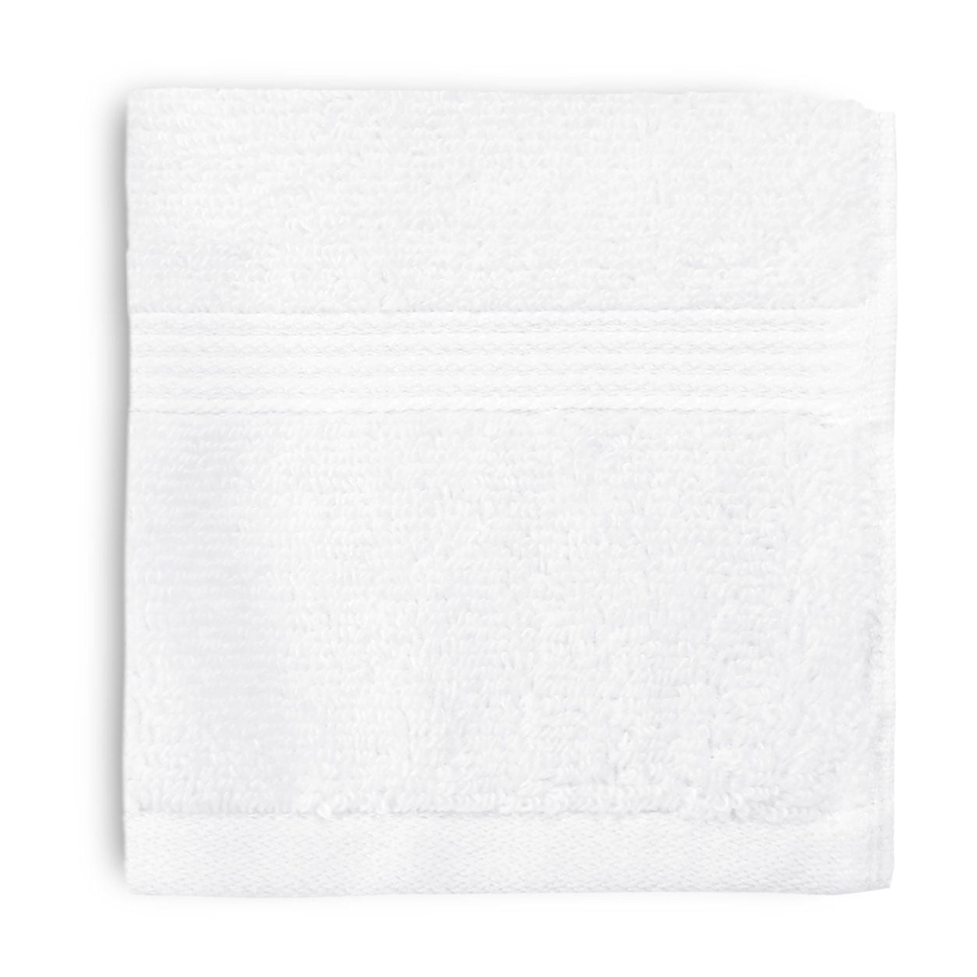 Mainstays Performance Cotton Washcloth, Super Soft Quick Dry Fade Resistant, Solid White
