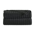 thumbnail image 1 of Mainstays Performance Cotton 2-Piece Bath Sheet Set, Oversized Super Soft Quick Dry Fade Resistant, Textured Black, 1 of 12
