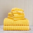 thumbnail image 1 of Mainstays Performance Textured 6-Piece Bath Towel Set - Sunray Yellow, 1 of 6