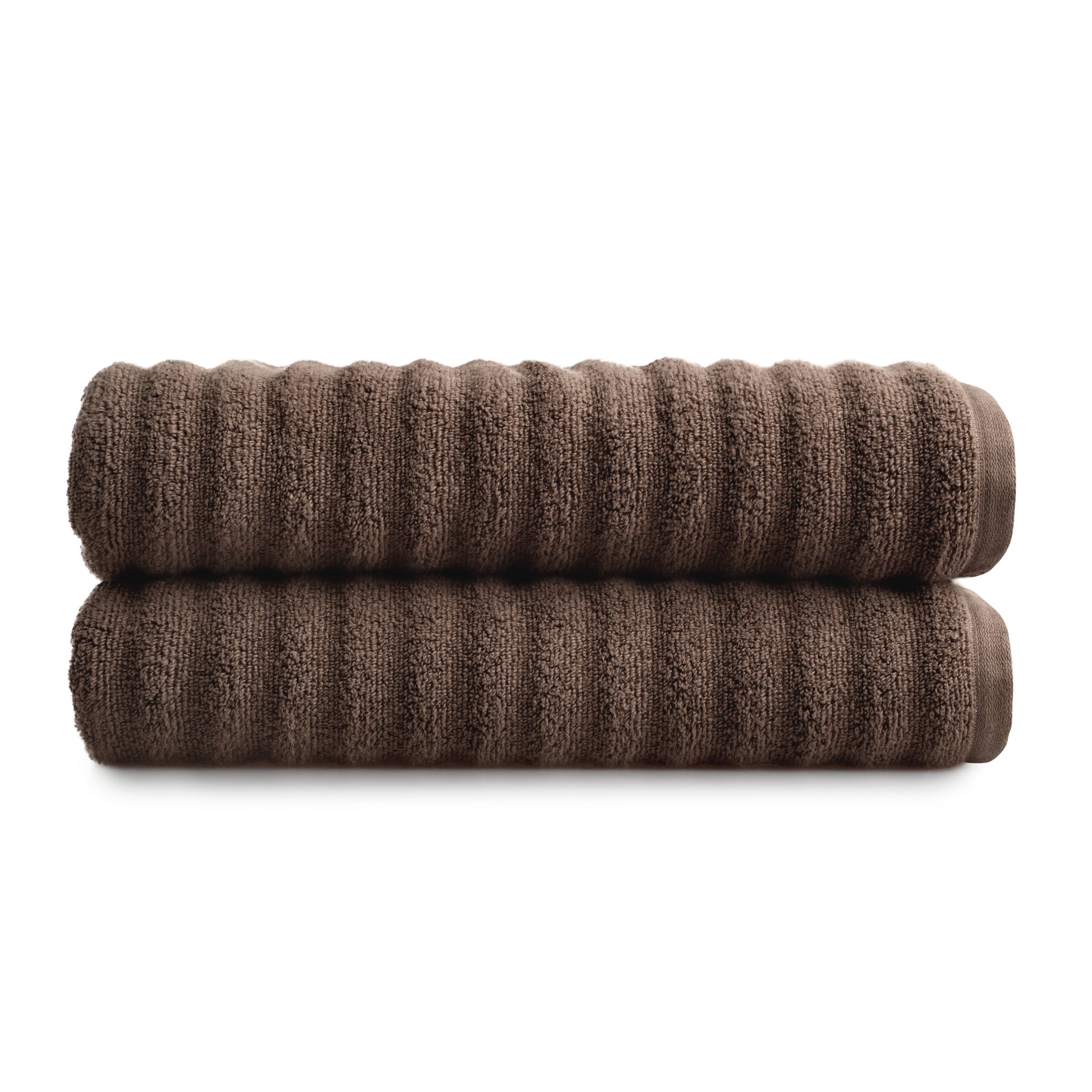 Mainstays Performance Textured Bath Sheet 2-Piece Set, Brown Basket - Walmart.com