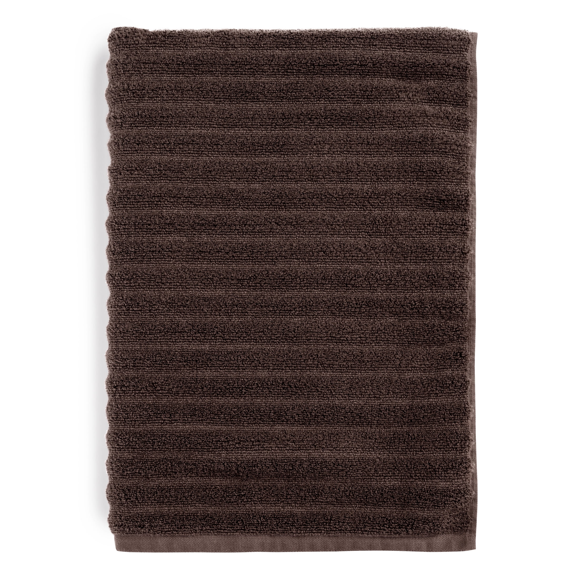 Mainstays Performance Textured Bath Sheet, 30" x 62", Brown Basket