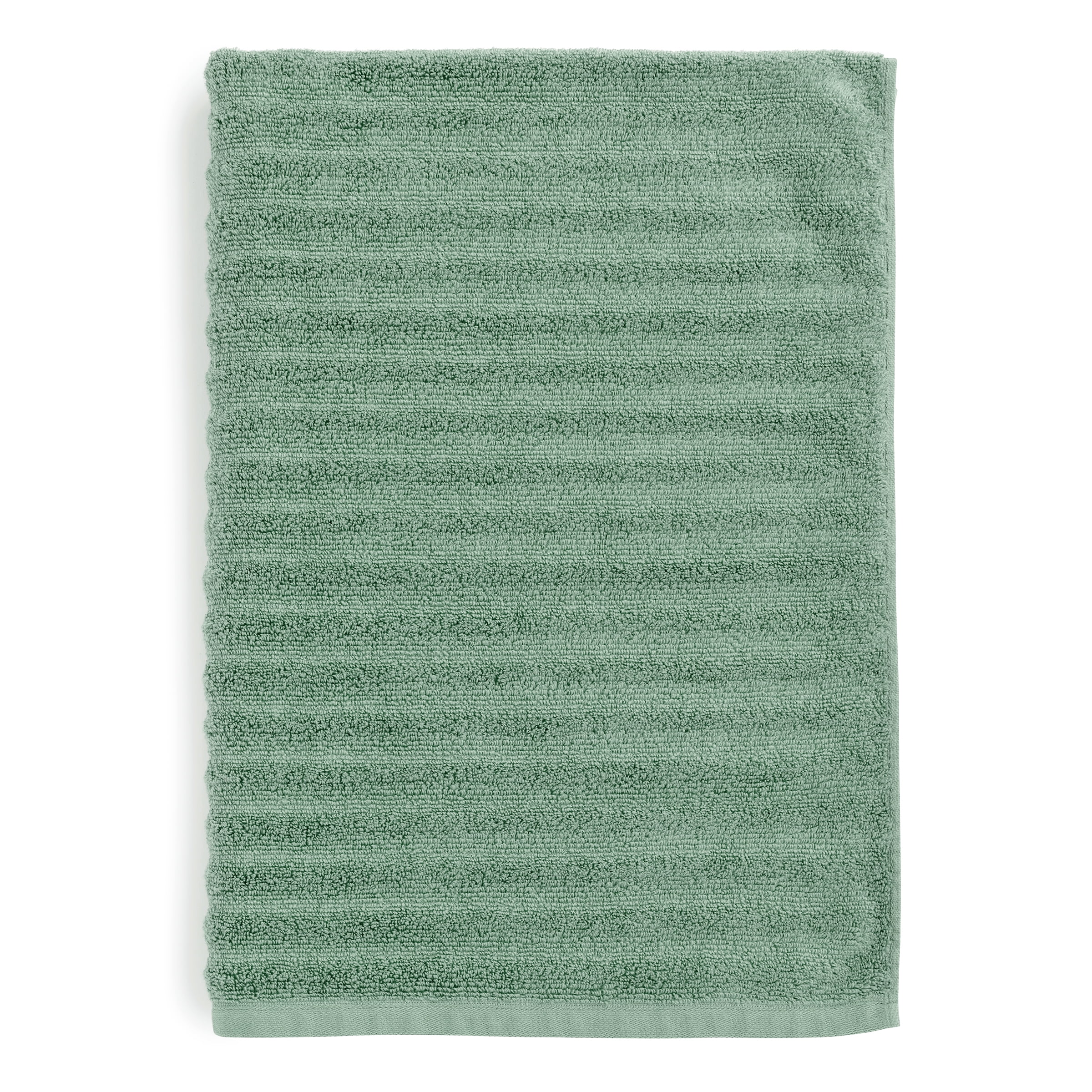 Mainstays Performance Textured Bath Sheet, 30" x 62", Green Sage