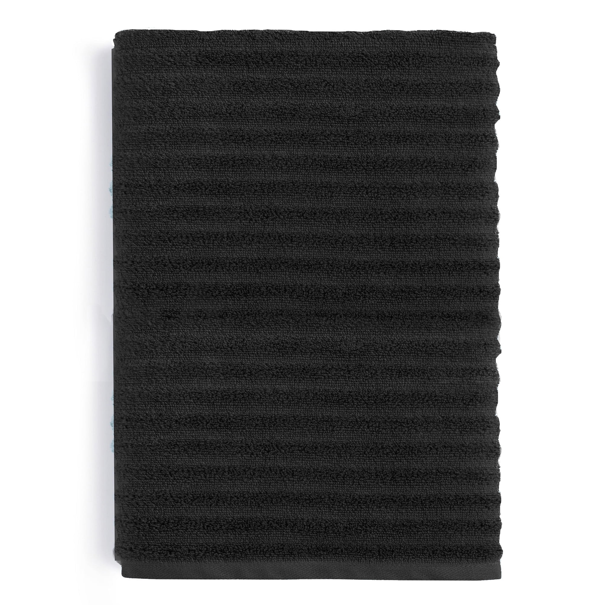Mainstays Performance Textured Bath Sheet, 62" X 30", Black