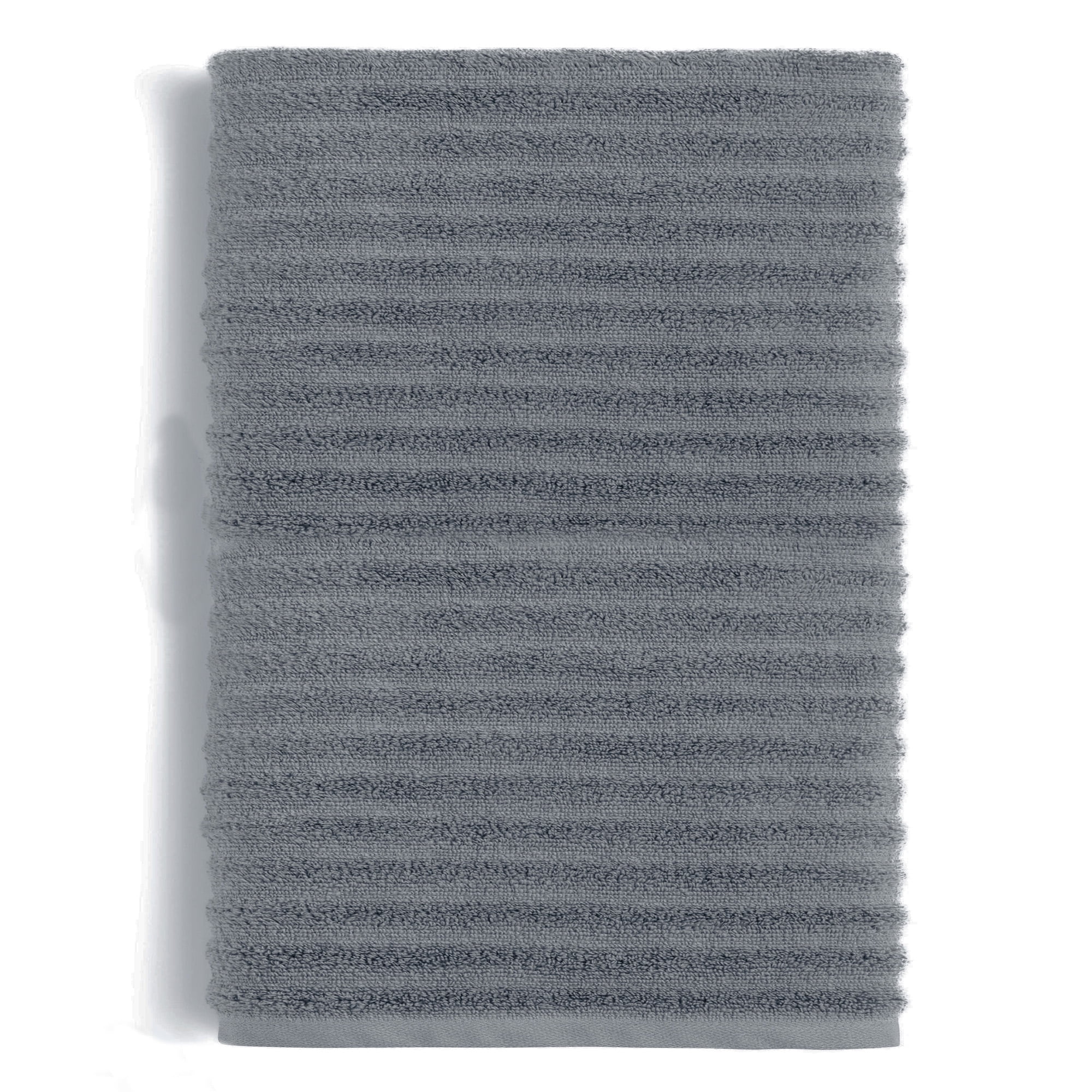 Mainstays Performance Textured Bath Sheet, 62" X 30", Grey