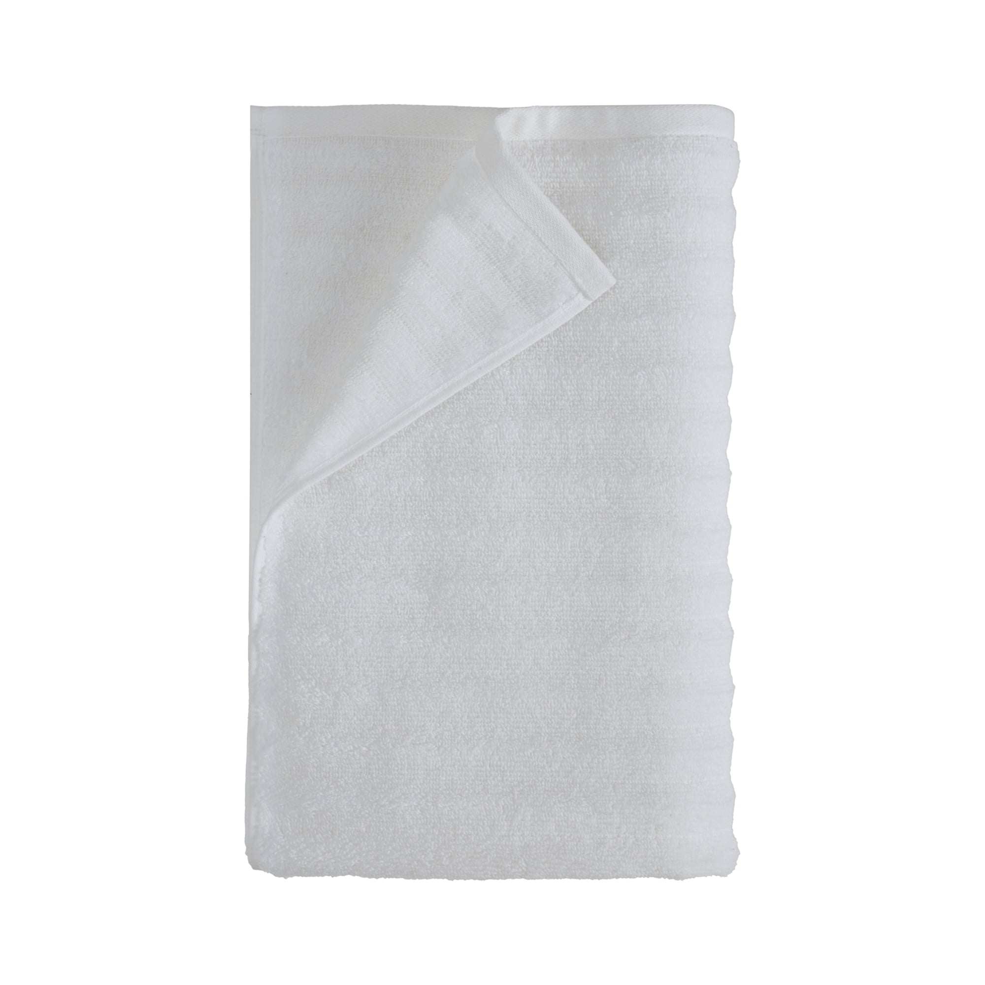 Mainstays Performance Textured Bath Sheet, 62" X 30", White