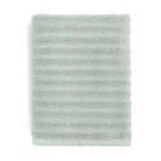 Mainstays Performance Cotton Bath Towel, Super Soft Quick Dry Fade Resistant, Textured Light Green
