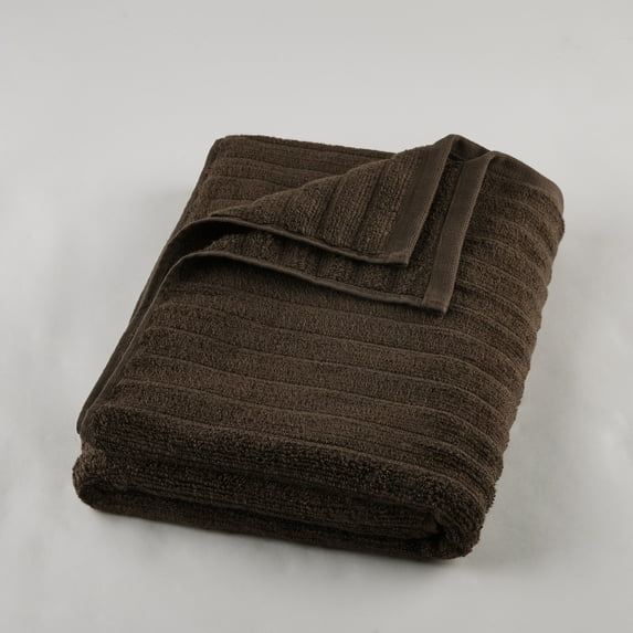 Mainstays Performance Textured Bath Towel, 54" x 30", Brown Basket