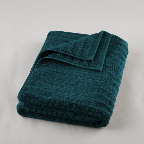 Mainstays Performance Textured Bath Towel, 54" x 30", Teal Rain