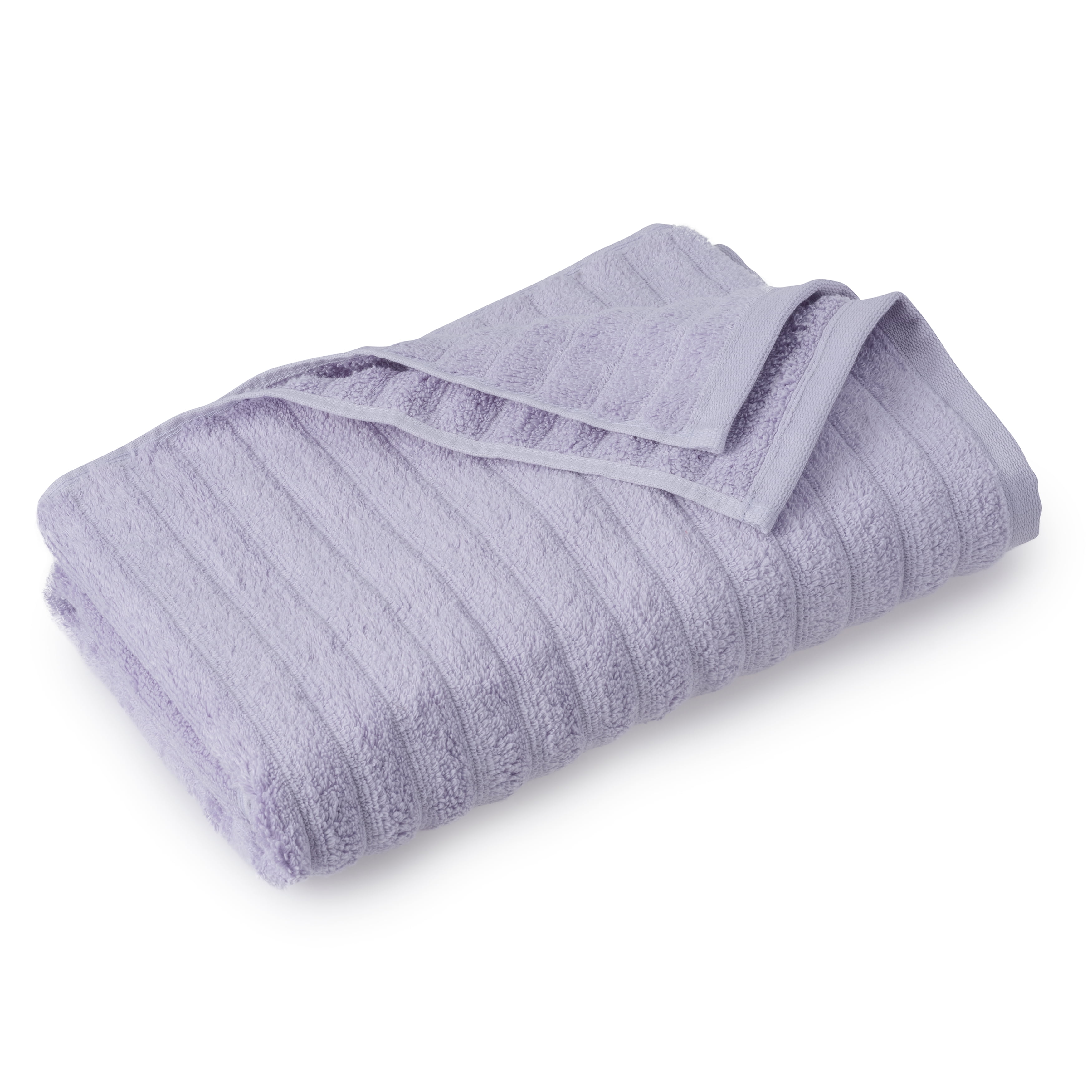 Mainstays Performance Textured Bath Towel Iris Whisper Walmart Com