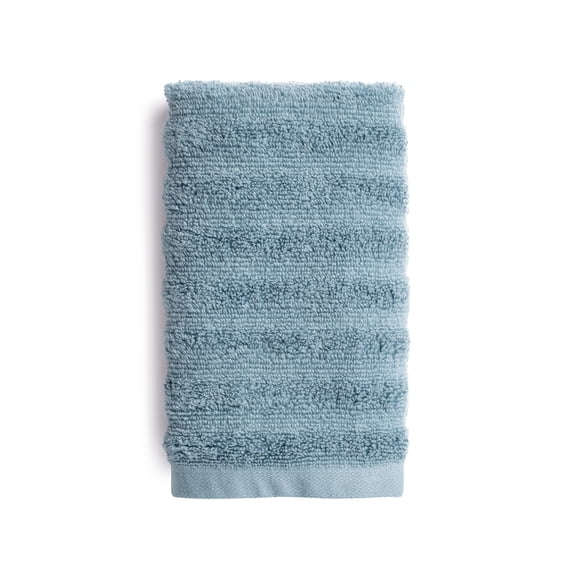 Mainstays Performance Cotton Hand Towel, 16 in x 26 in, Quick Dry, Fade Resistant, Textured