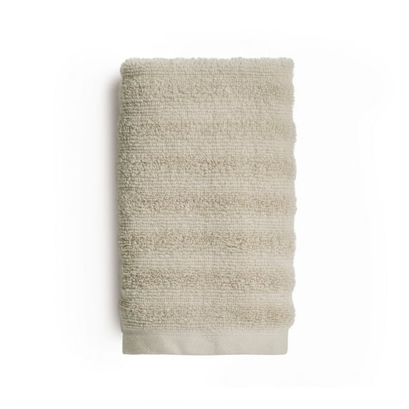 Mainstays Performance Textured Hand Towel, 16" x 26", Papyrus Beige