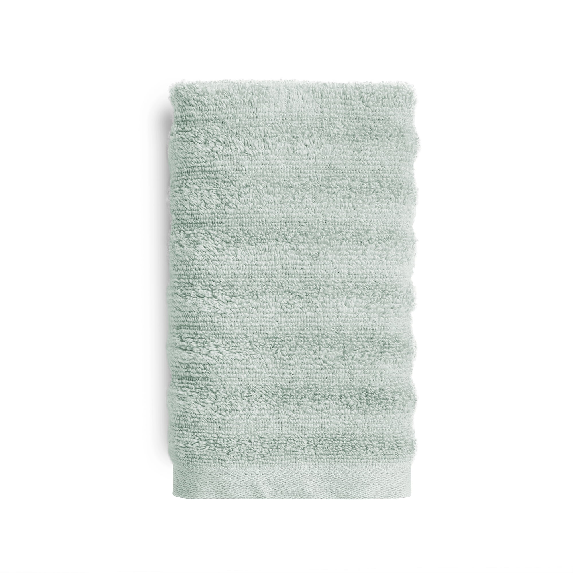 Mainstays Performance Textured Hand Towel, 16" x 26", Soft Sea