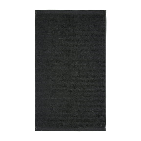 Mainstays Performance Textured Hand Towel, 26" x 16", Black