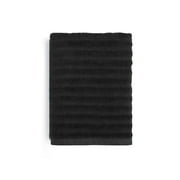 Mainstays Performance Textured Hand Towel, Black, Quick-Dry Cotton Blend, 26 in x 16 in