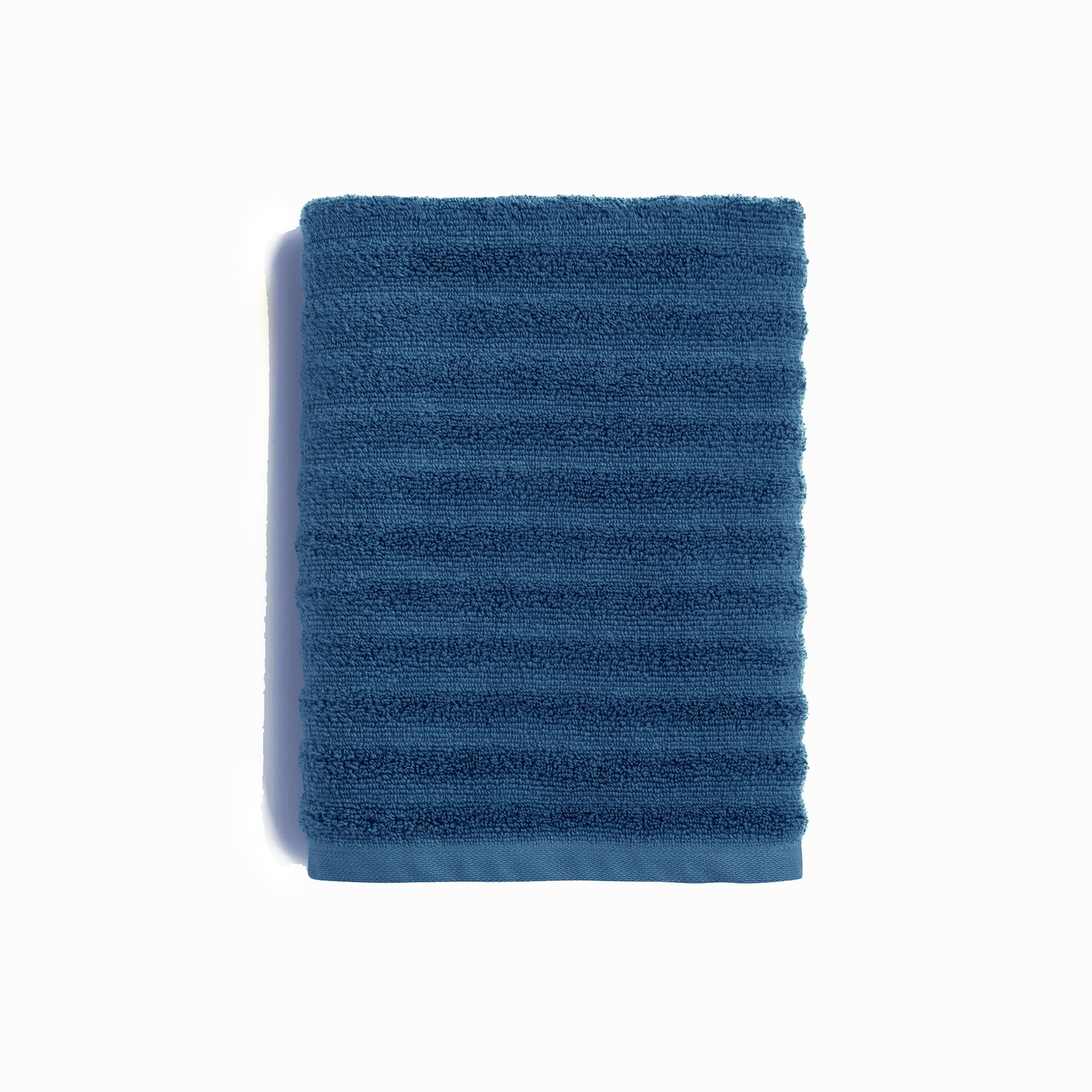 Mainstays Performance Textured Hand Towel, 26" x 16", Indigo