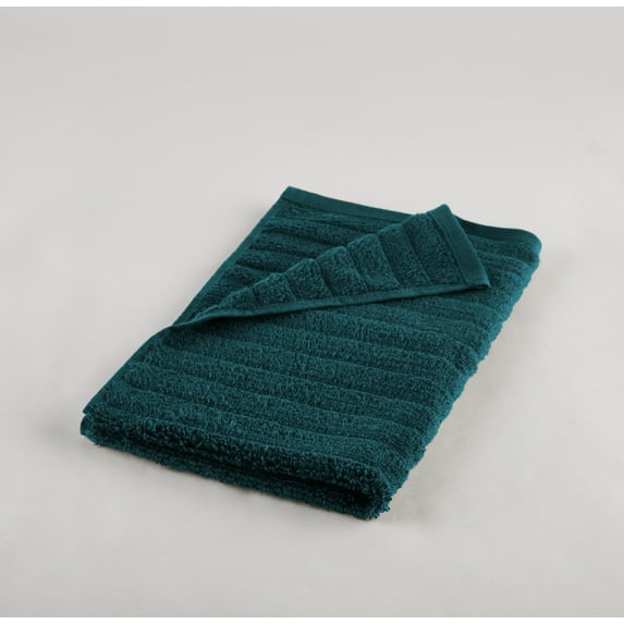 Mainstays Performance Textured Hand Towel, 26" x 16", Teal Rain