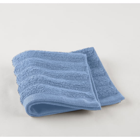 Mainstays Ms Textured Wash Cloth Blue Linen