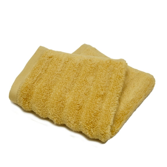 Mainstays Performance Textured Washcloth, 12" x 12", Golden Curry