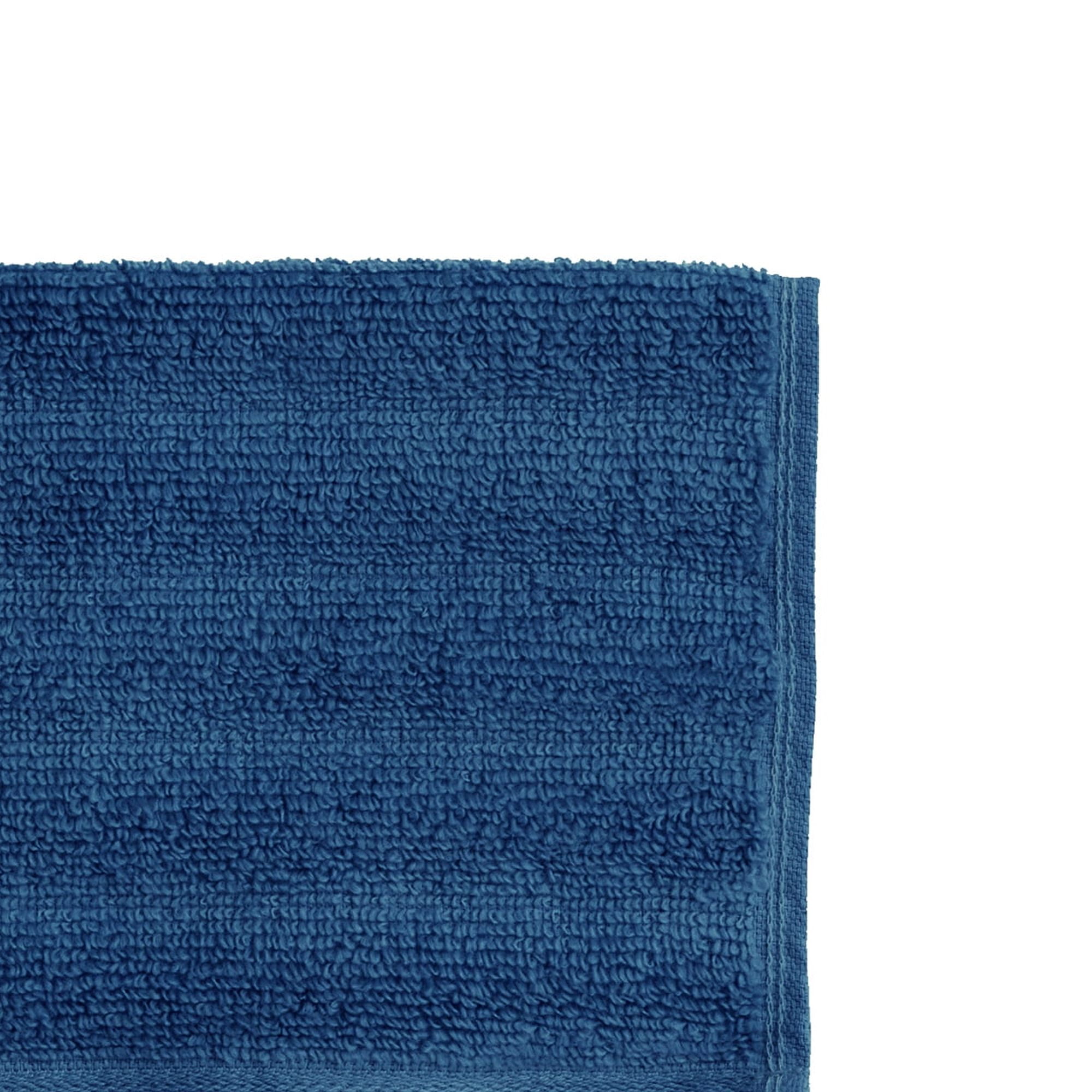 Mainstays Performance Cotton Washcloth, Super Soft Quick Dry Fade Resistant, Textured Navy