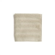Mainstays Performance Cotton Washcloth, Super Soft Quick Dry Fade Resistant, Textured Beige
