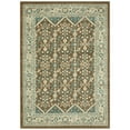 thumbnail image 1 of Mainstays Persian Border Medallion Loop Print Brown Blue Indoor Area Rug, 5' x 7', 1 of 7
