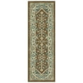 thumbnail image 1 of Mainstays Persian Border Medallion Loop Print Brown Blue Indoor Runner Rug, 1'8" x 5', 1 of 8