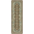 thumbnail image 1 of Mainstays Persian Border Medallion Loop Print Brown Blue Indoor Runner Rug, 2' x 6', 1 of 8
