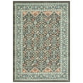 thumbnail image 1 of Mainstays Persian Border Medallion Loop Print Gray Aqua Indoor Area Rug, 5' x 7', 1 of 7