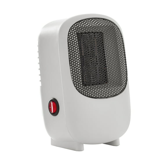 Mainstays Personal Mini Electric Ceramic Heater 350W Indoor, White
