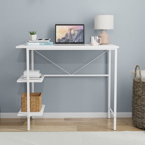 Mainstays Pierce Storage Desk, 30 in Tall, White