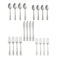 thumbnail image 1 of Mainstays Pierremont 20 Piece Polished Adult Stainless Steel Flatware Set, Service for 4, 1 of 21