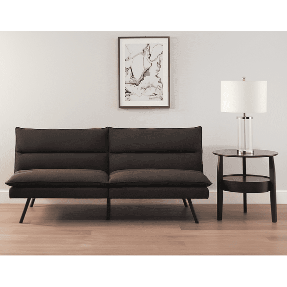 Mainstays Pillow Top Futon 71.25in, Charcoal