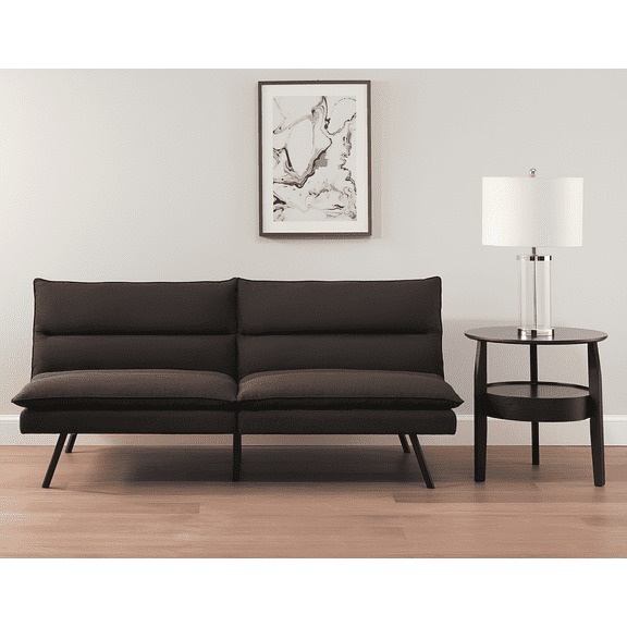 Mainstays Pillow Top Futon 71.25in, Charcoal