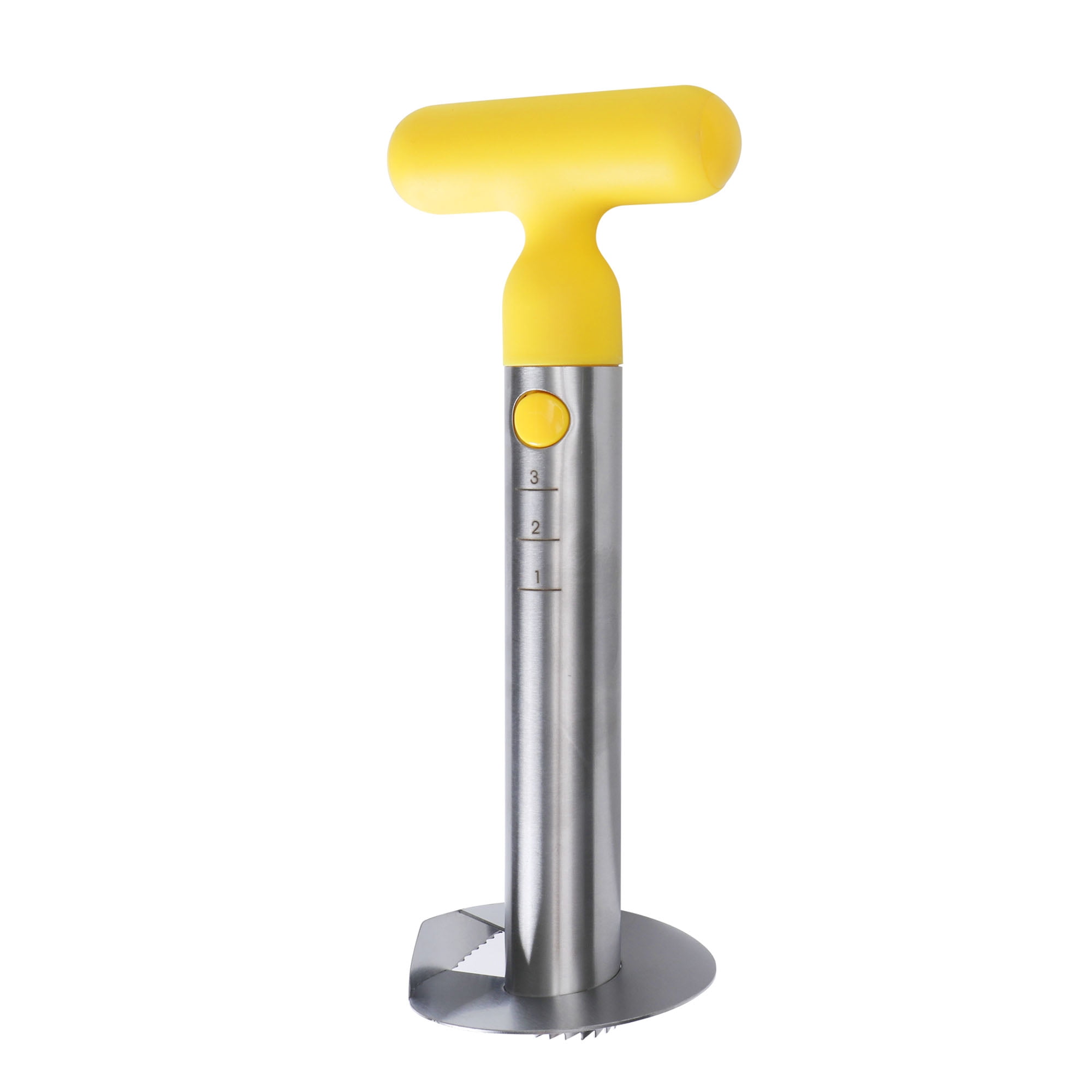 Mainstays 10" Pineapple Corer, Ergonomic Handle Stainless Steel Pineapple Slicer Peeler - Walmart.com