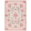 Mainstays Pink Floral Faux Fur Indoor Area Rug, 4'