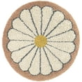 thumbnail image 1 of Mainstays Pink Floral Round Indoor Shag Rug, 47" Round, 1 of 6