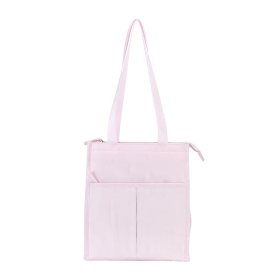 Mainstays Pink Polyester Zippered Reusable Lunch Bag