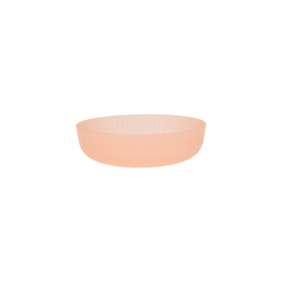 Mainstays - Pink Round Plastic Swirl Pattern Dinner Bowl, 42-Ounce