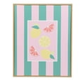 thumbnail image 1 of Mainstays Pink and Green Stripped Canvas Wall Art with Fruit, 1 of 11