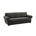 thumbnail image 1 of Mainstays Pixel Stretch Fabric Sofa Slipcover, Gray, 1-Piece, 1 of 11