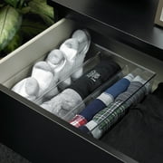 Mainstays Plastic 3 Compartment Organizer for Drawer Multi-Use, Clear 1 Count, 13.625 in Length x in 11.50 Width